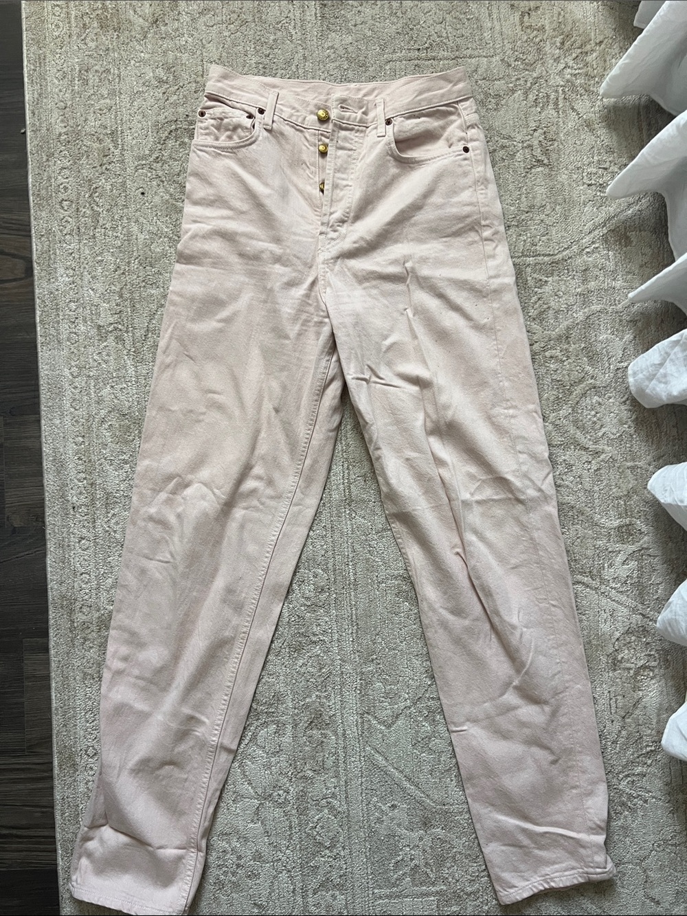 B- Sides Blue Jeans High -Rise Women’s Jeans in Light Pink